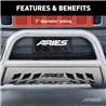 ARIES | 3" Polished Stainless Bull Bar - Silverado / Sierra 1500 / Limited 2019-2022 ARIES Bull Bar