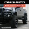 ARIES | Big Step 4" Black Aluminum Round Side Bars - Tundra 2007-2021