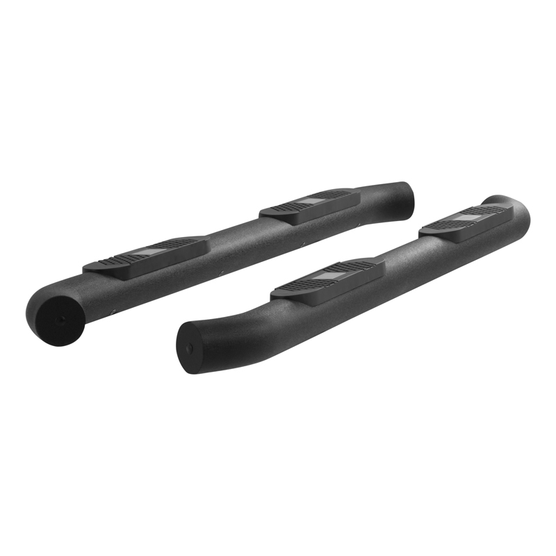 ARIES | Big Step 4" Black Aluminum Round Side Bars - Chevrolet / GMC 2007-2019