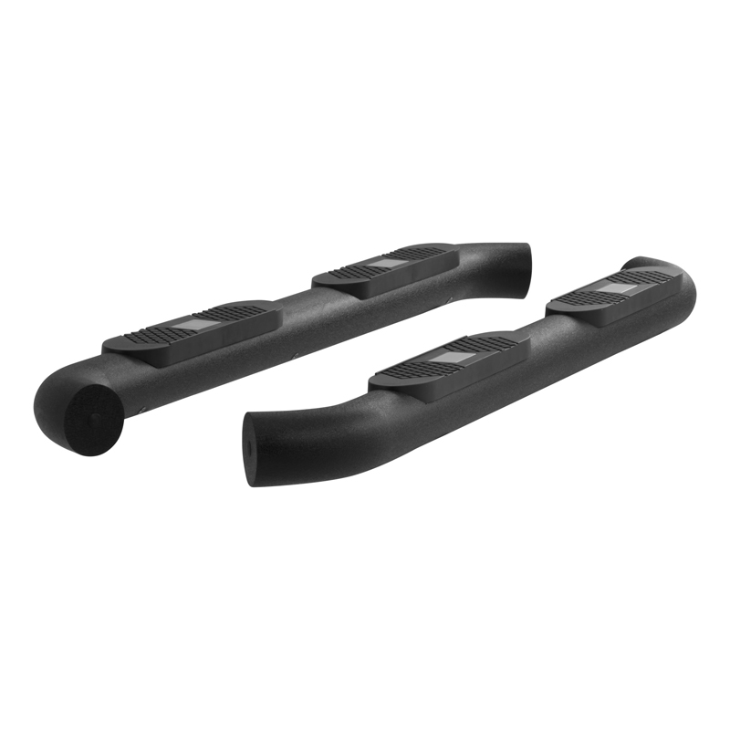 ARIES | Big Step 4" Black Aluminum Round Side Bars - Chevrolet / GMC 2007-2019 ARIES Step Bars