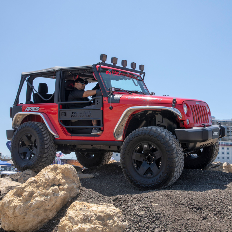 ARIES | Aluminum Front Tube Doors - Wrangler (JK) 3.6L / 3.8L 2007-2018