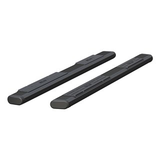 ARIES | 6" x 85" Black Aluminum Oval Side Bars (No Brackets) - Dodge / Ford / Nissan / Toyota 2000-2022