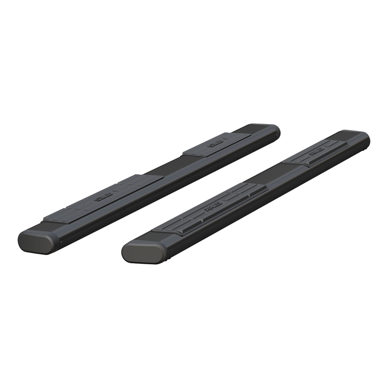 ARIES | 6" x 85" Black Aluminum Oval Side Bars (No Brackets) - Dodge / Ford / Nissan / Toyota 2000-2022