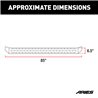 ARIES | RidgeStep 6-1/2" x 85" Black Steel Running Boards (No Brackets) - Chevrolet / Dodge / Ford / GMC / Honda / Nissan / T...