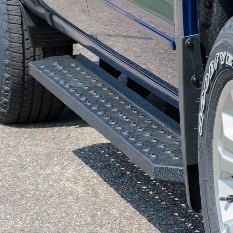 ARIES | RidgeStep 6-1/2" x 91" Black Steel Running Boards (No Brackets) - Chevrolet / Dodge / Ford 2000-2023
