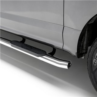 ARIES | 4" Polished Stainless Oval Side Bars - Excursion / F-250 / F-350 2000-2016