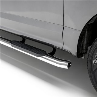 ARIES | 4" Polished Stainless Oval Side Bars - Explorer 2.0T / 2.3T / 3.5L 2011-2019 ARIES Step Bars