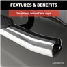 ARIES | 4" Polished Stainless Oval Side Bars - Explorer 2.0T / 2.3T / 3.5L 2011-2019 ARIES Step Bars
