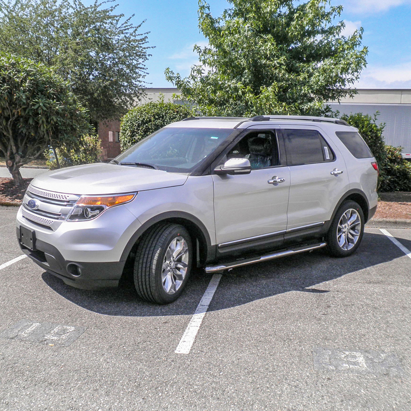 ARIES | 4" Polished Stainless Oval Side Bars - Explorer 2.0T / 2.3T / 3.5L 2011-2019 ARIES Step Bars
