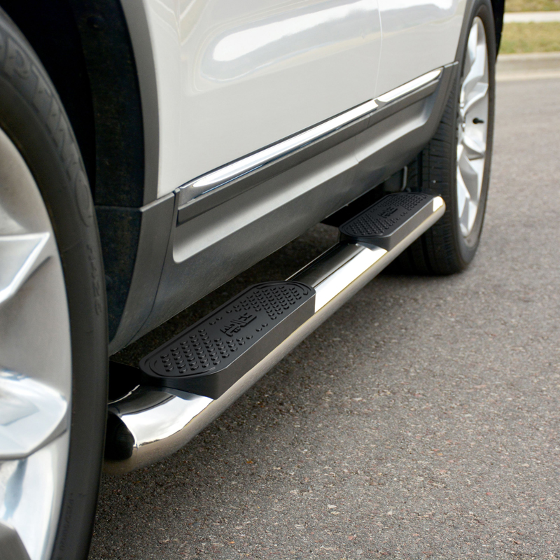 ARIES | 4" Polished Stainless Oval Side Bars - Explorer 2.0T / 2.3T / 3.5L 2011-2019 ARIES Step Bars