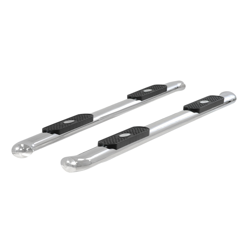 ARIES | 4" Polished Stainless Oval Side Bars - F-150 / Lightning / F-250 / F-350 2015-2023 ARIES Step Bars