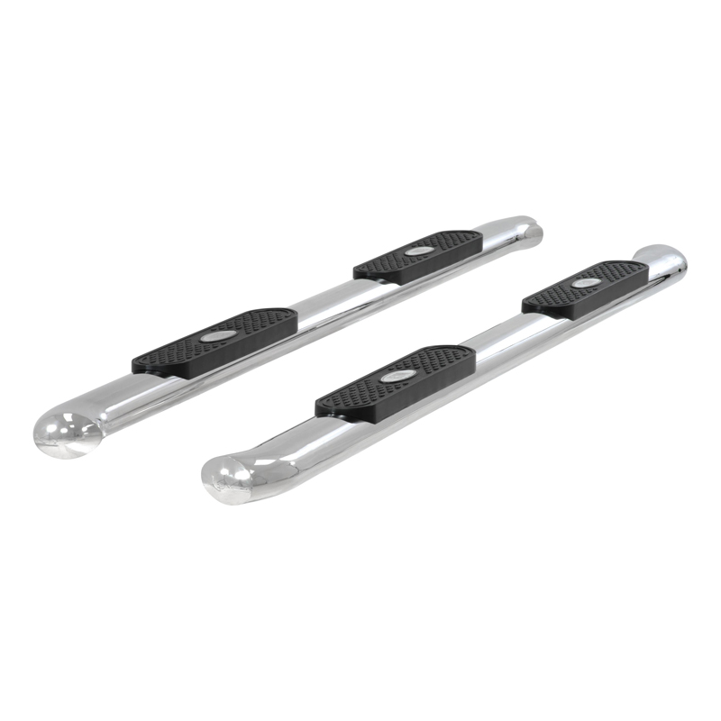 ARIES | 4" Polished Stainless Oval Side Bars - Chevrolet / GMC 2001-2014 ARIES Step Bars