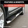 ARIES | 4" Polished Stainless Oval Side Bars - Chevrolet / GMC 2019-2023 ARIES Step Bars