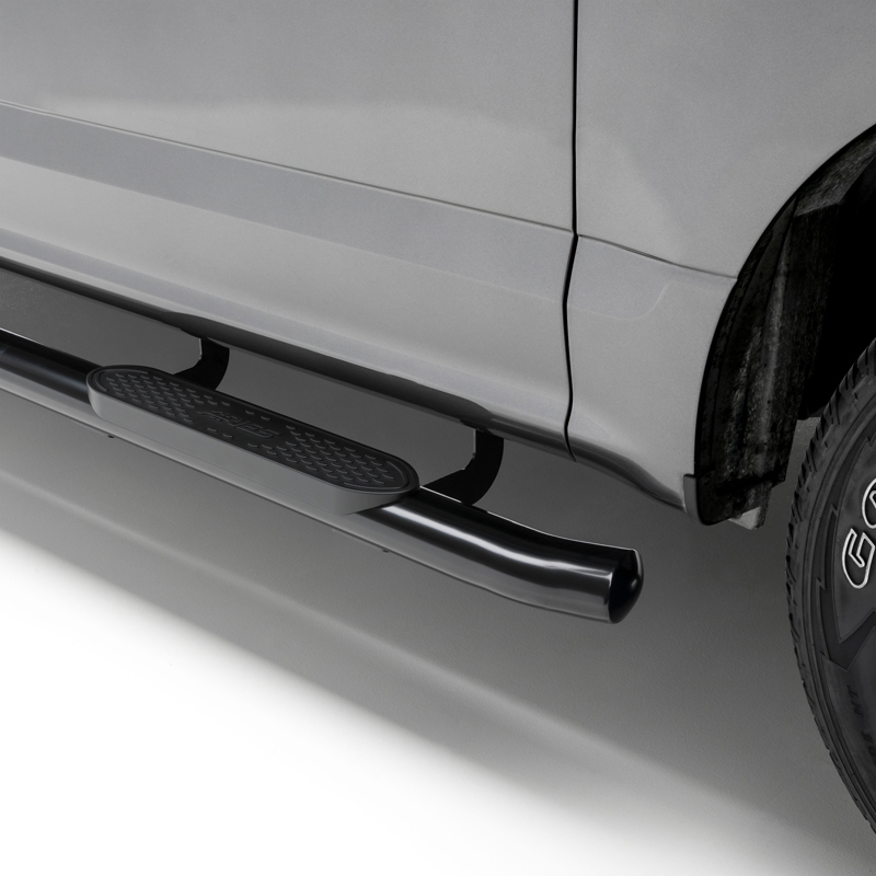 ARIES | 4" Black Steel Oval Side Bars - Chevrolet / GMC 2019-2023 ARIES Step Bars