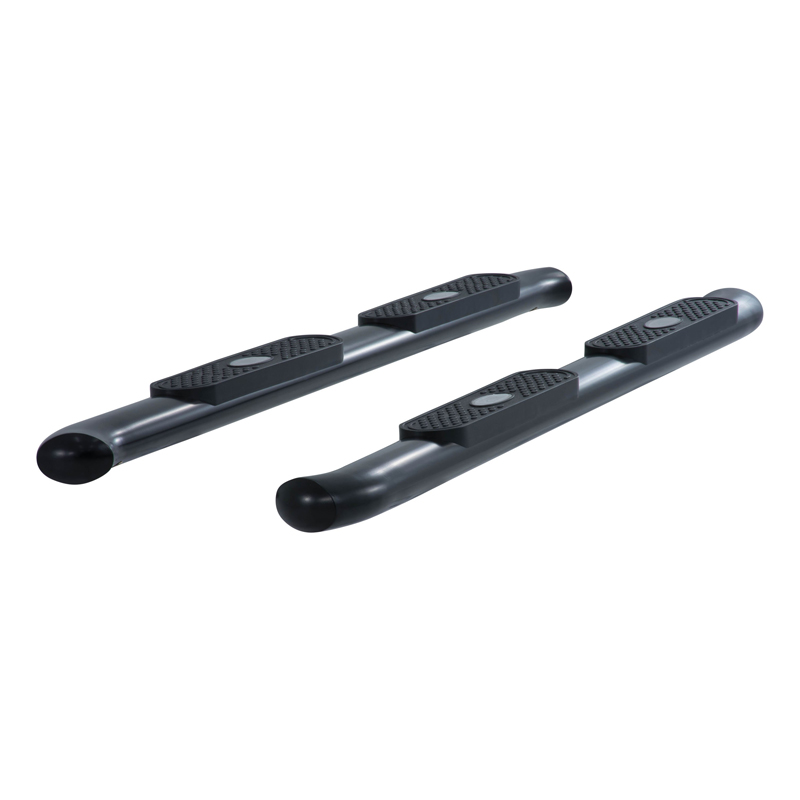 ARIES | 4" Black Steel Oval Side Bars - Ram 1500 / 2500 / 3500 2002-2009