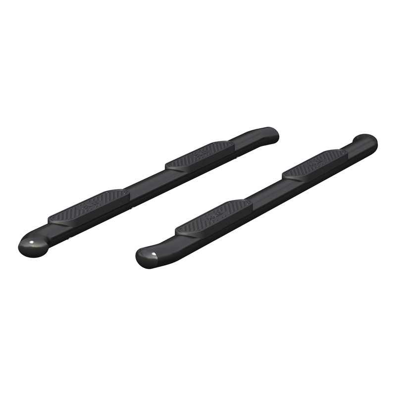 ARIES | 4" Black Steel Oval Side Bars - Titan / XD 5.6L / 5.0L 2004-2022