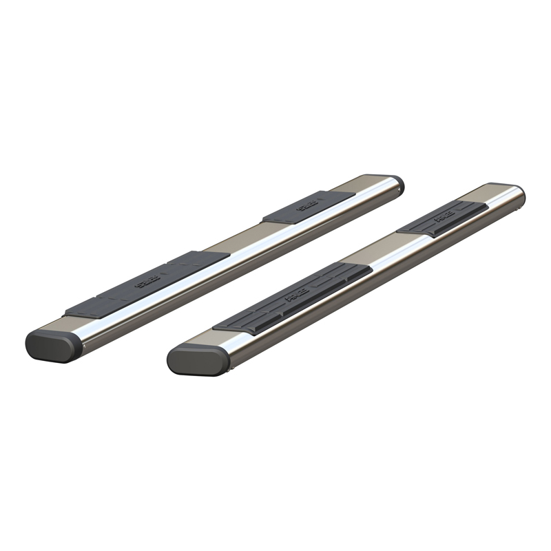 ARIES | 6" x 91" Polished Stainless Oval Side Bars (No Brackets) - Chevrolet / Dodge / Ford 2000-2023