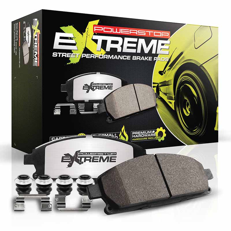 PowerStop | Z26 Street Performance Ceramic Brake Pad and Drilled/Slotted Rotor Kit - Front and Rear