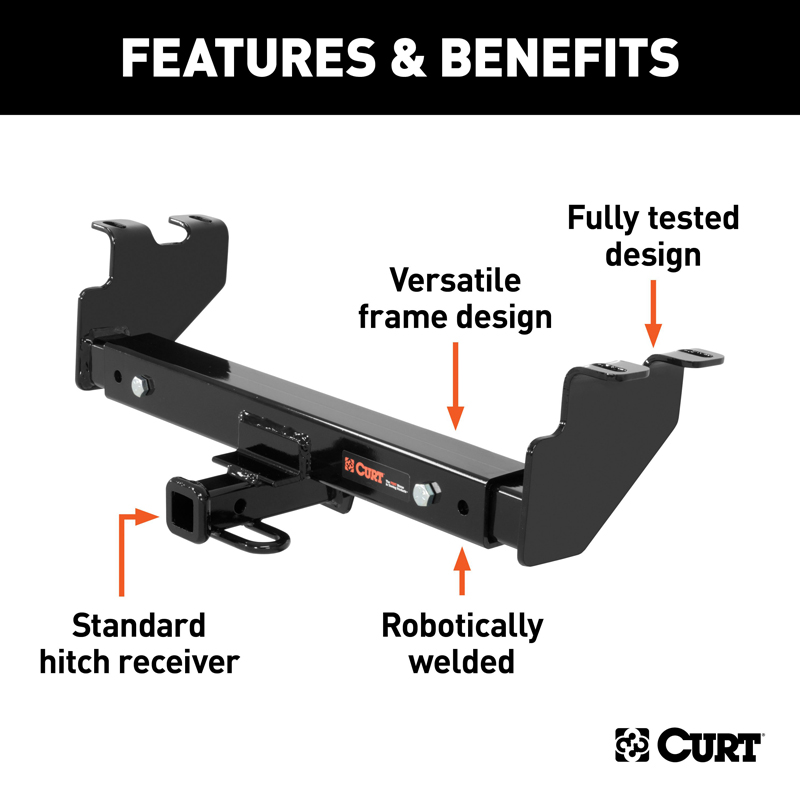 CURT | Class 2 Multi-Fit Trailer Hitch with 1-1/4" Receiver CURT Trailer Hitches