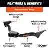 CURT | Class 3 Trailer Hitch, 2" Receiver - Tiguan 1.4T / 2.0T 2009-2017