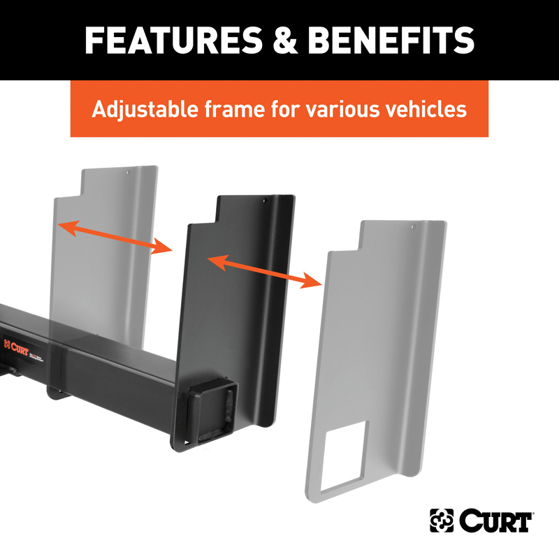 CURT | Universal Weld-On Trailer Hitch, 2" Receiver (18" to 43" Frames, 11-1/2" Drop) CURT Trailer Hitches