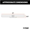 CURT | 44" Universal Weld-On Hitch Center Section, 2-1/2" Receiver (No Side Plates) CURT Trailer Hitches