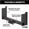 CURT | Universal Weld-On Trailer Hitch, 2-1/2" Receiver (Up to 44" Frames, 18" Drop)