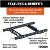 CURT | Puck System 5th Wheel Adapter with Rails - Chevrolet / Ford / GMC 2011-2023
