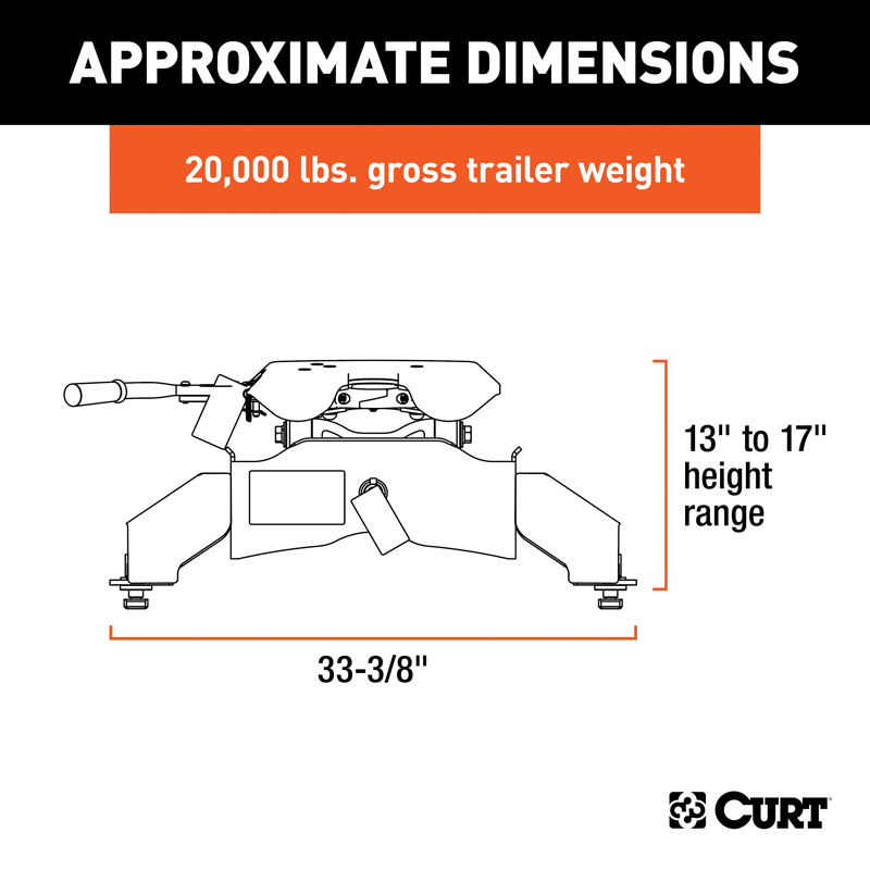 CURT | A20 5th Wheel Hitch - F-250 / F-350 2011-2022