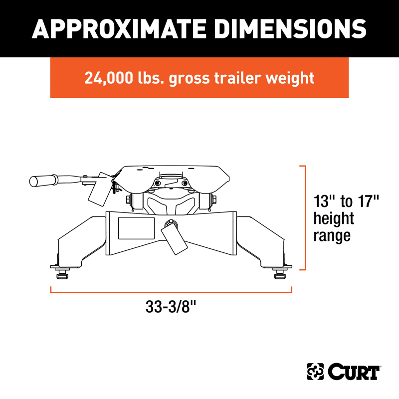 CURT | A25 5th Wheel Hitch - F-250 / F-350 2011-2022