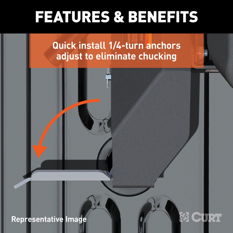 CURT | E16 5th Wheel Hitch - Silverado / Sierra 2500 HD / 3500 HD 6.0L / 6.6L 2016-2019