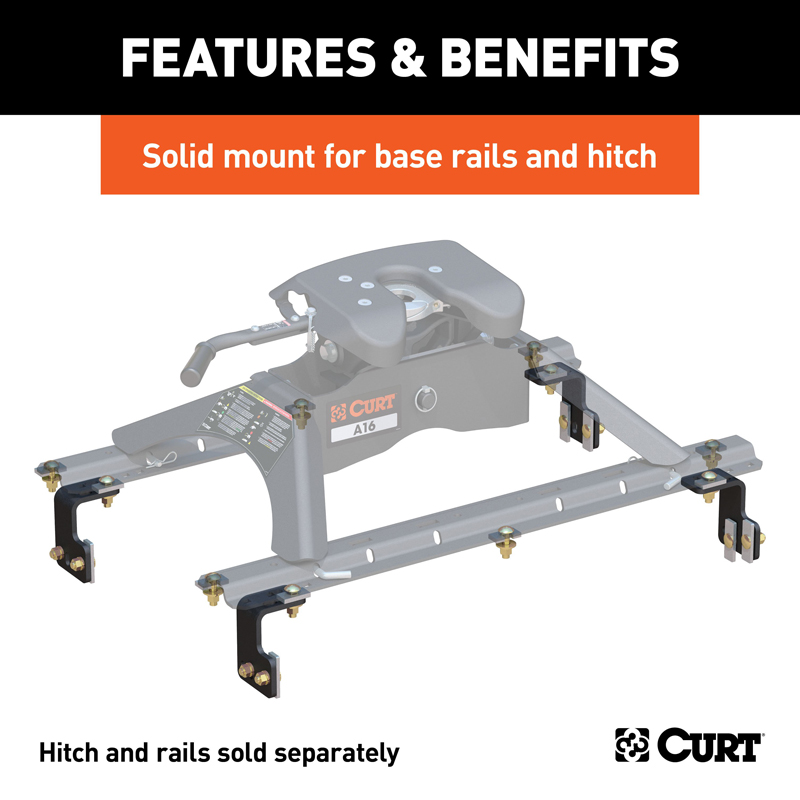 CURT | Semi-Custom 5th Wheel Brackets - F-150 2004-2011 CURT 5th Wheel Hitches