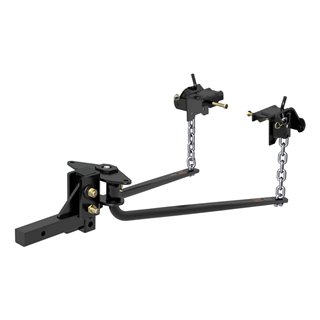 CURT | Round Bar Weight Distribution Hitch with Integrated Lubrication (6-8K) CURT Weight Distribution