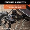 CURT | Round Bar Weight Distribution Hitch with Lubrication, Sway Control (8-10K) CURT Weight Distribution