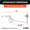 CURT | Deep Drop Trunnion Bar Weight Distribution Hitch (8K - 10K lbs, 30-5/8" Bars) CURT Weight Distribution