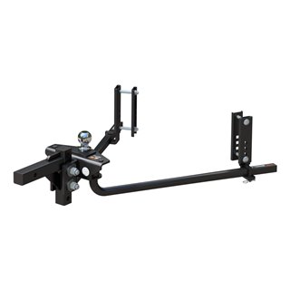CURT | TruTrack 2P Weight Distribution Hitch with 2x Sway Control, 8-10K CURT Weight Distribution