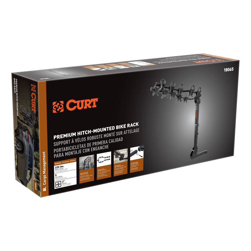 CURT | Premium Hitch-Mounted Bike Rack (5 Bikes, 2" Shank)