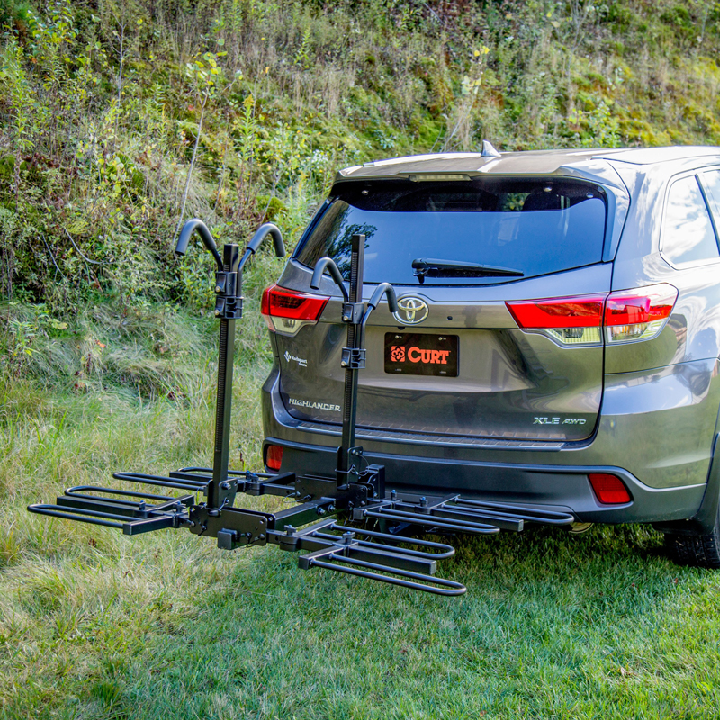 CURT | Tray-Style Hitch-Mounted Bike Rack (4 Bikes, 2" Shank)