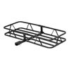 CURT | 48" x 20" Black Steel Basket Cargo Carrier (1-1/4", 2" Adapter, 500 lbs.) CURT Hitch Cargo Carrier