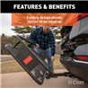 CURT | 60" x 20" Black Steel Basket Cargo Carrier (Folding 2" Shank, 500 lbs.) CURT Hitch Cargo Carrier