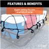 CURT | 43" x 24" Elastic Cargo Net for Hitch Carrier