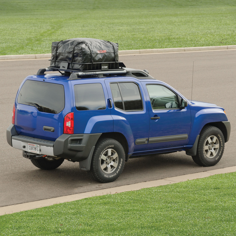 CURT | 38" x 34" x 18" Weather-Resistant Vinyl Roof Rack Cargo Bag CURT Hitch Cargo Carrier