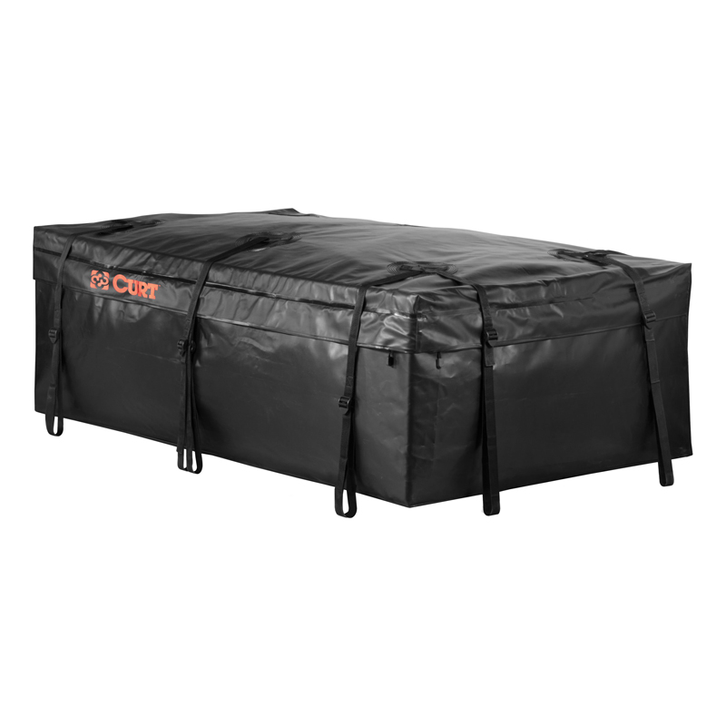 CURT | 59" x 34" x 21" Weather-Resistant Vinyl Roof Rack Cargo Bag CURT Hitch Cargo Carrier