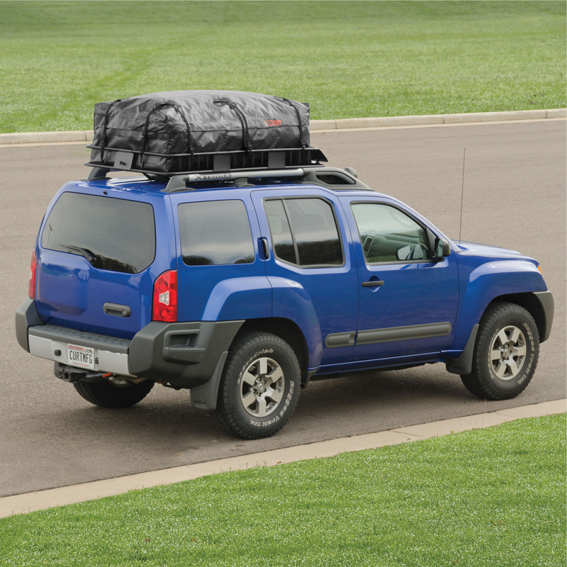 CURT | 59" x 34" x 21" Weather-Resistant Vinyl Roof Rack Cargo Bag CURT Hitch Cargo Carrier