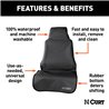 CURT | Seat Defender 58" x 23" Removable Waterproof Black Bucket Seat Cover CURT Hitch Accessories