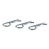 CURT | Hitch Clips (Fits 1/2" or 5/8" Pin, Zinc, 3-Pack)