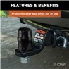 CURT | Trailer Ball Cover (Fits 1-7/8" or 2" Balls, Black Rubber) CURT Hitch Balls & Mounts