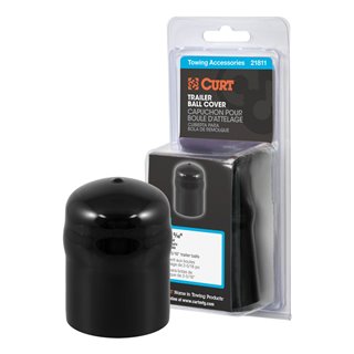 CURT | Trailer Ball Cover (Fits 2-5/16" Balls, Black Rubber, Packaged) CURT Hitch Balls & Mounts