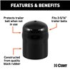 CURT | Trailer Ball Cover (Fits 2-5/16" Balls, Black Rubber, Packaged) CURT Hitch Balls & Mounts