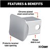 CURT | 2" Chrome Steel Hitch Tube Cover (Packaged) CURT Hitch Accessories